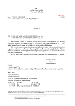 14.04.2015 Tarih ve 2122 Sayılı Yazı indirmek i&ccedil;in