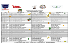 sudoku ingiliz k&uuml;lt&uuml;r anaokulu aylık yemek listesi / 2015 nisan