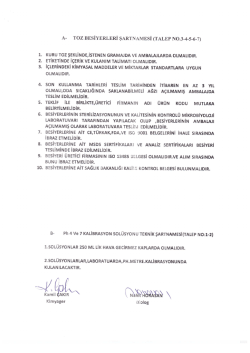 Müdürlüğümüze bağlı birimler için tıbbi sarf malzeme alımı