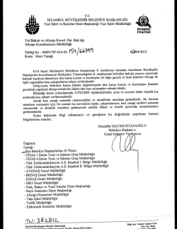 tebliğ no-154 - İstanbul B&uuml;y&uuml;kşehir Belediyesi