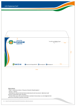 4.05 Diplomat Zarf - Malatya Belediyesi