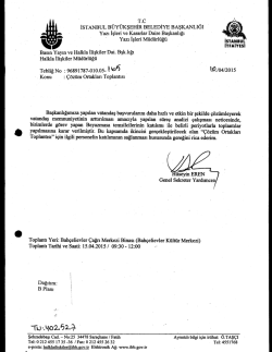 tebliğ no-165 - İstanbul B&uuml;y&uuml;kşehir Belediyesi