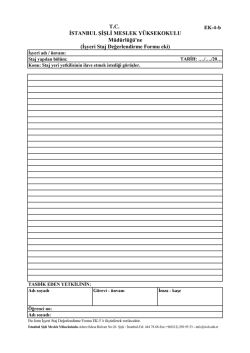EK-4-b İşyeri Değerlendirme Formu