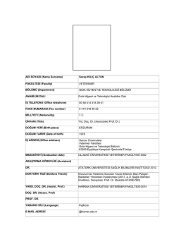 Serap KILI&Ccedil; ALTUN FAK&Uuml;LTESİ (Faculty)