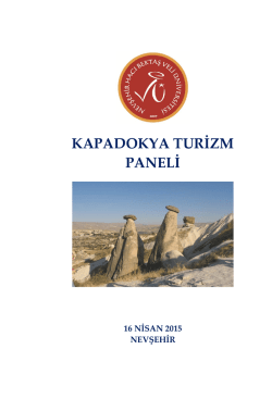 kapadokya turizm paneli - Nevşehir Hacı Bektaş Veli &Uuml;niversitesi
