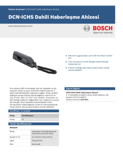 DCN-ICHS Dahili Haberleşme Ahizesi