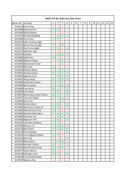 STA - 202 - Do&ccedil;. Dr. Şenol Ataoğlu