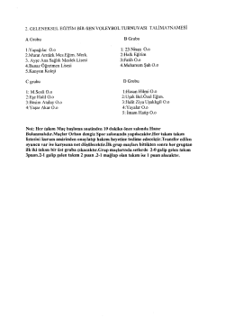 2. Geleneksel Eğitim Bir-Sen Voleybol Turnuvası Talimatnamesi ve