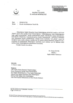 Illl [ll lllllllllllllll - Manisa İl Sağlık M&uuml;d&uuml;rl&uuml;ğ&uuml;
