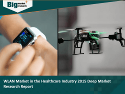 WLAN Market in the Healthcare Industry 2015 Deep Market Research Report