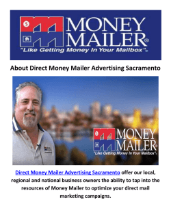 Direct Money Mailer Advertising Sacramento - Direct Mail Service Sacramento