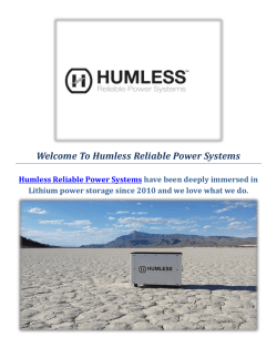 Fuelless Generator Solar by Humless Reliable Power Systems