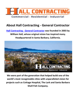 Hall Contracting - General Contractors in Santa Barbara