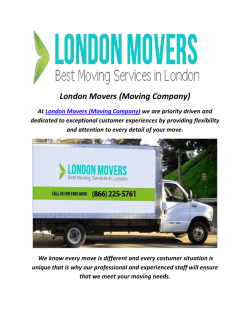 london moving companie