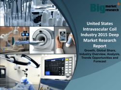 United States Intravascular Coil Industry 2015 Deep Market Research Report