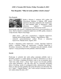 AMCA Toronto 2013 Series: Friday November 8, 2013 Nino Raspudic