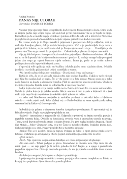 DANAS NIJE UTORAK