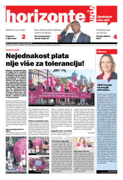 Nejednakost plata nije vi&scaron;e za toleranciju!