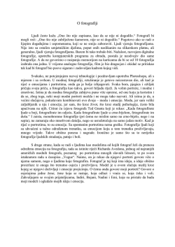 Ljudi često kažu &bdquo;Ono &scaron;to nije zapisano, kao da