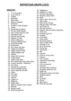 REPERTOAR GRUPE LOCO: