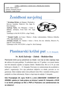 18.00 - Župa Sveti Križ Začretje