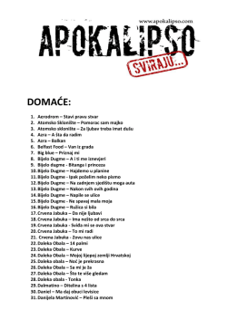 DOMAĆE: - Apokalipso