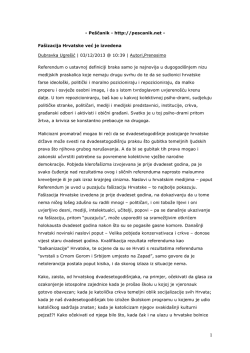 - Pe&scaron;čanik - http://pescanik.net - Fa&scaron;izacija Hrvatske već je izvedena