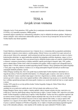 Margaret Cheney &ndash; Nikola Tesla &ndash; Čovjek izvan