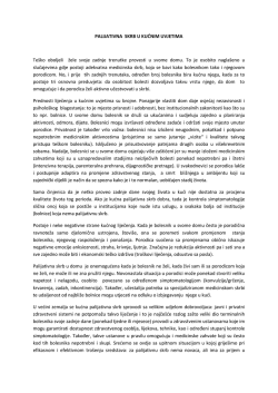 PALIJATIVNA SKRB U KUĆNIM UVJETIMA Te&scaron;ko