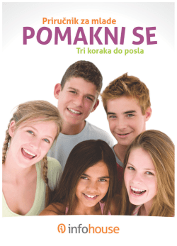 Publikacija "Pomakni se - Tri koraka do posla"