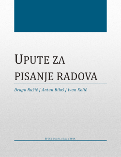 efos-upute za pisanje radova - Marketing Posebnih Područja