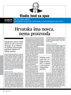 Hrvatska ima novca, nema proizvoda