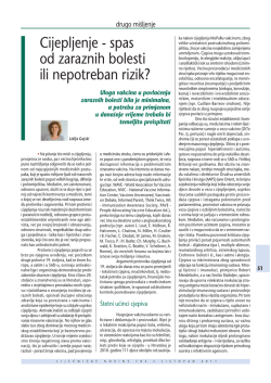 Cijepljenje - spas od zaraznih bolesti ili nepotreban rizik?