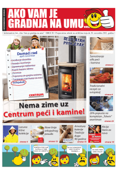 Nema zime uz Centrum peći i kamine! Nema zime uz Centrum peći i