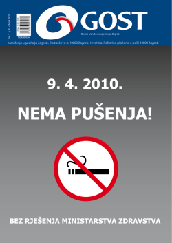 9. 4. 2010. nema pu&scaron;enja!