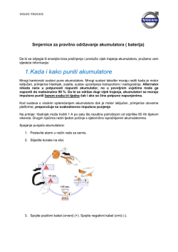 1. Kada i kako puniti akumulatore