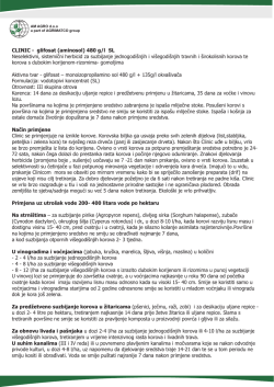 CLINIC - glifosat (aminosol) 480 g/l SL Neselektivni