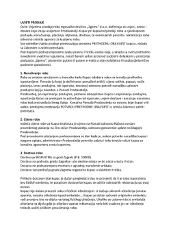 opći uvjeti poslovanja