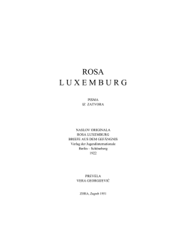 ROSA L U X E M B U R G