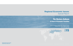 The Western Balkans: 15 Years of Economic Transition