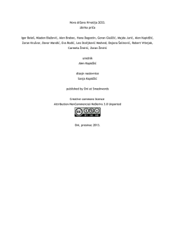 Nova država Hrvatija 2033. zbirka priča Igor Bele&scaron;