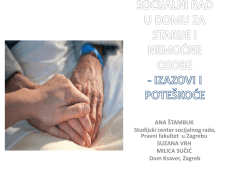 SOCIJALNI RAD U DOMU ZA STARIJE I NEMOĆNE OSOBE