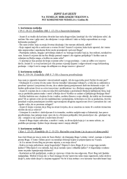 ISPIT SAVJESTI - na temelju 5 korizm. nedj. B - Mpi