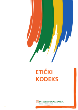ETIČKI KODEKS - Intesa Sanpaolo Banka