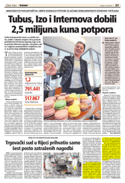 Trgovački sud u Rijeci prihvatio samo šest posto zatraženih nagodbi