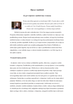 Djeca i mobiteli