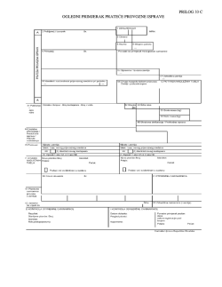 prilog 33 c ogledni primjerak prateće provozne