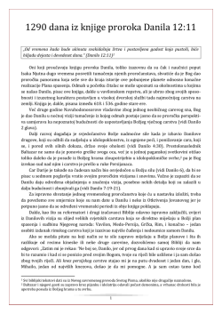 Pavle Simović: 1290 dana iz knjige proroka Danila 12:11