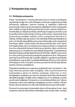 3. Novinarstvo kao zvanje