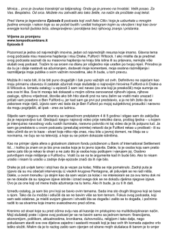 Mrvica... prvo je izvukao transkript sa talijanskog